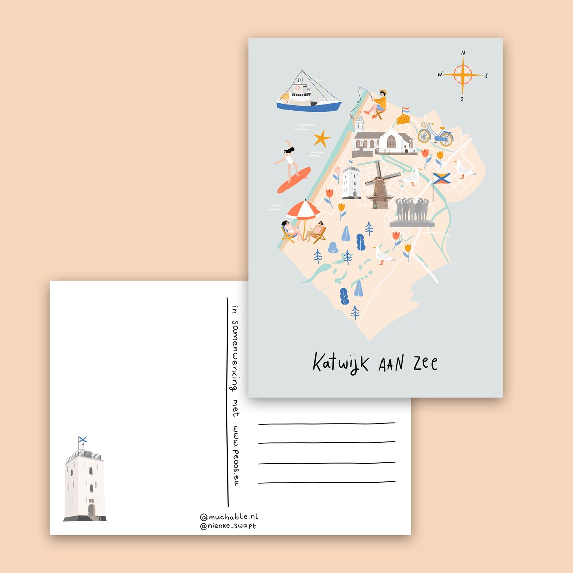 Postkarte Katwijk aan Zee